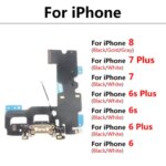 For Iphone 6 6S 7 8 Plus Dock Connector Micro USB Charger Charging Port Flex Cable Microphone Board Replacement Parts (New)