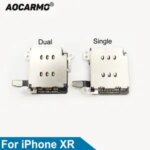 Aocarmo iPhone XR Sim Card Tray Socket Reader Holder Slot Socket Flex Cable Repair Parts Bangladesh (New)