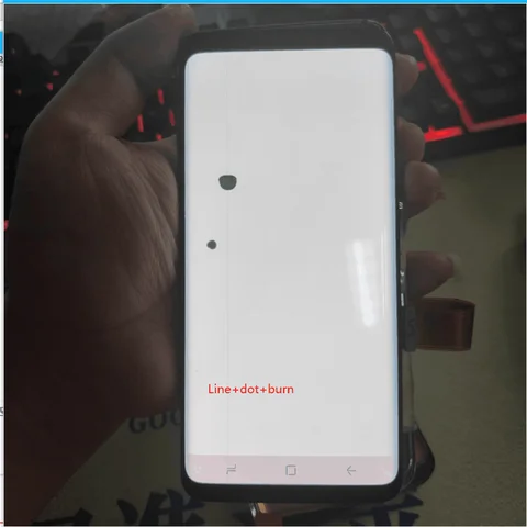 He5b09a7ce35c48f083aa73c47e44751fI_480x480 Same as picture Defect but work AMOLED Line dot Samsung S9 G960 G960F Lcd Display Touch Screen Digitizer No Frame (New) - Image 1
