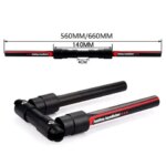Folding Bike Electric Bicycle Handlebar 31.8/25.4mm MTB Mountain Bike Handlebars Flat Foldable Bar 560mm 620mm Bicycle Parts (New)