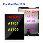 105'' Display iPad Pro 105 1st Gen A1701 A1709 2nd Gen A2152 A2123 A2153 A2154 LCD Touch Digitizer Assembly Screen Repair (New)