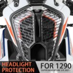 Motorcycle Accessories For 1290 Super Adventure ADV S R 2021 - 2024 Headlight Head Light Guard Protector Cover Protection Grill (New)