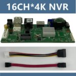16CH*4K H265 NVR Network Digital Video Recorder 1 SATA Cable Max 8TB Motion Detection P2P ONVIF CMS XMEYE Mobile Security (New)