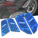 tmax Motorcycles CNC Footboard Rests Rubber Passenger Footrest Foot For TMAX530 DX SX TMAX 560 T-MAX 530 560 2017-2021 (New)