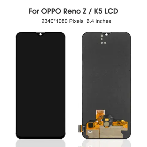 Hfe6b56f516d6447f8a097c65ef9fec78n_480x480q75 Super AMOLED TFT Black 64 '' Oppo Reno Z CPH1979 PCDM10 PCDT10 LCD DIsplay Touch Screen Digitizer Assembly Reno Z (New) - Image 1