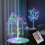 LED Night Light 16 Color Weeping Willow Tabletop Lamp