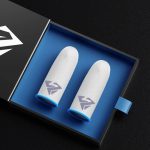 P82F 2Pcs Breathable Gaming Finger Sleeves Game Gloves