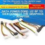 Power Supply Cable SATA Cable One Point Two 6P to IDE4/10/12P Pin Hard Drive Power Supply Cable Cord Adapter Bangladesh (New)