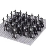 21pcs Medieval Dwarf Warrior Elves Knights lotr and Uruk-hai Orc Rohan Elves Warriors Sodier figures Building Brick Blocks Toys (New)