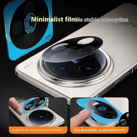 S0076190272a54495ab02eec70c5ae0c1u_480x480q75 Full Glue Camera Lens Protector vivo X200 Ultra Camera Protectors Tempered Glass X200Ultra Lens Cover Locator Installation (New) - Image 1