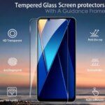 2 4 Pcs POCO C65 9H Tempered Glass POCO C65 Screen Protector Glass Film (New)