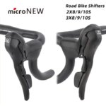MicroNEW Road Bike Shifter 3x7 3x8 3x9 3x10 Speed Brake Levers Bicycle 2x7 2x8 2x9 2x10 Speed Front Derailleur For Shimano (New)