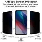 Anti Spy Screen Protector OPPO Find X3 Lite Privacy Tempered Glass 9H Anti Peep Scratch High Aluminum Case Friendly (New)