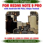 Motherboard For Xiaomi Redmi Note 9 Pro Mainboard Logic Board Original Unlocked Main Circuits Plate Working Perfectly (New)