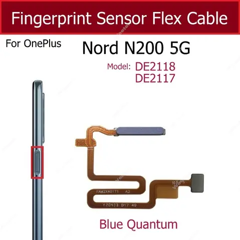 S019d99d00e924440ac38992e3c173f0fE_480x480q75 Fingerprint Sensor Oneplus Nord N10 N20 SE N30 N100 N200 N300 CE 2 3 Lite CE3 Lite Touch Home Power Sensor Flex Ribbon Cable (New) - Image 1