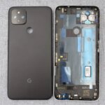 Original Back Glass Google Pixel 4A 5GGD1YQ G025I Battery Cover Rear Door Housing Panel Repair Parts & Camera Lens Frame (New)