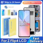 TFT Flip4 Screen Samsung Z Flip 4 SM-F721 LCD Display Touch Screen Digitizer Assembly Replacement Does Not Support Folding (New)
