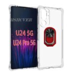Magnet Phone Case HTC U24 Pro 5G U24Pro 68 2024 Soft Silicone Case With Ring Holder (New)