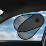Universal Adjustable Car Side Window Sun Shade 180° Rotatable Mesh Suction Cup Foldable UV Protection Sunshade (New)