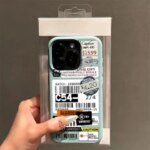 Travel ticket Silicone Cover For iPhone 17 Pro Max Case iPhone 16 15 14 13 12 11 Pro Max Cover Rubber Protector Cover (New)