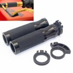 Universal 7/8 22MM Motorcycle CNC Rubber Gel handle bar grips For Kawasaki Z800 Z900 Z1000 Z1000SX ZX10R Z750 Z650 NINJA (New)
