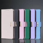 Magnetic buckle Leather Case LG Velvet L-52A  Velvet 5G UW Wallet RFID BLOCKING Flip Cover female Simple Capa Fundas Coque (New)
