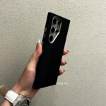 Magnetic Carbon Fiber Relief Case Samsung S25 S24 S26 Ultra Magnets Wireless Charge Shell Pixels Lens Protective Cover Hard (New)