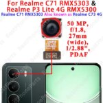 Realme C71 RMX5303 & P3 Lite 4G RMX5300 Repair Camera Module Flex Cable 50MP Main Rear 5MP Front Camera Replacement Parts (New)