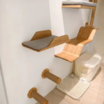 Wall Mounted Cat Shelf Bed with Soft Cushion Cat Hammock Perch Indoor Cat Furniture for Kittens & Adult Cats Climbing Sleeping (New)