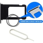 Dual SIM Card Reader Flex Cable iPhone 12 Double SIM Card Tray Slot Holder Adapter Connector Repair Black White Purple Blue (New)
