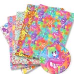 140x50CM Cartoon fabric DIY Care bears Cartoon Polyester/100Cotton/satin Fabric Patchwork Tissue Kid Sewing Doll Curtain27890 (New)