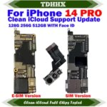 Motherboard iPhone 14 Pro Clean iCloud Mainboard With system 256g Logic Board Function Support Update American Version Bangladesh (New)