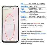 With Burn in OEM 120hz OLED Google Pixel 8A Screen Replacement LCD Phone Mobile Display Touch Digitizer Assembly Repair (New)