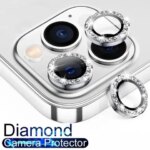 3Pcs Diamond Bling Protective Lens iPhone 12 13 Mini 11 14 15 Plus Pro Max Glitter Camera Glass Decorative Protector (New)