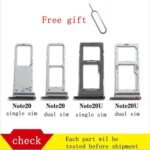 Sim Card Tray Holder Slot Adapter Micro SD Card Tray Holder Samsung Note 20 Ultra N9810 N9860 Single or Dual SIM Bangladesh (New)
