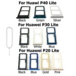 Replacement Huawei P40 Lite SIM Card Tray Slot Holder Connector Container Huawei P30 P20 Lite Bangladesh (New)