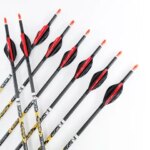 ID4.2mm Pure Carbon Arrow Spine 350-900 with 1.8inch Spin Vanes Spiral Feather For Recurve/Compound Bow Arrow 6/12pcs (New)