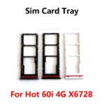 Infinix Hot 60i 4G 5G X6728 X6730 Sim Card Slot Tray Holder Sim Card Reader Socket Repair Parts (New)
