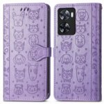 Leather Wallet Flip Case Realme GT 6 6T 7 7T C65 C63 C61 12 Pro OPPO A57 A73 A54 A74 A94 A77 A98 A78 A79 5G Cat Dog Cover (New)
