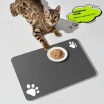 Diatomaceous Mud Absorbent Pet Placemat For Food And Water Bowl With Waterproof Quick-Dry Rubber Backing Non-Slip Home Pet Mat (New)