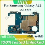 For Samsung A22 A225F 4G Motherboard A226B 5G Full Chips Android OS Unlocked Motherboard OK Main Logic Board Tested Good Working (New)
