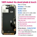 180days Warranty GX OLED iPhone 12 12 Pro Screen Replacement Phone Mobile Display Touch Digitizer Assembly Repair Kit LCD (New)