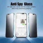 1-5Pcs Privacy Screen Protector for iPhone 14 13 11 12 Pro Max Mini 7 8 Plus Anti-spy Protective Glass for iPhone 15 X XR XS MAX (New)