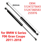 2Pcs 51247360583 for BMW 6 Series F06 Gran Coupe 2011-2018 Car Rear Trunk Boot Tailgate Gas Struts Lift Support Rods (New)