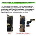 Unlocked For iPhone 14 Pro/Pro Max With Face ID Logic board For iphone 14 Plus Support Update Motherboard Clean iCloud mainboard (New)