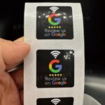 NFC Google Review Stickers 504Bytes RFID NFC215 Chip 13.56MHz Programmable Review us on Google Sticker 30mm Waterproof NFC Tags (New)