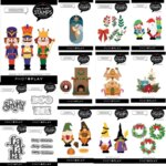 2024 Christmas Nutcrackers Foliage Fireplace Metal Cutting Dies DIY Make Card Scrapbook Paper Album Craft Supplies New Halloween (New)