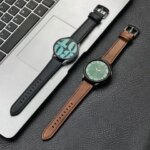 20mm 22mm Leather Strap Samsung Galaxy Watch 6 5 4 40mm 44mm Gear B Vintage Bracelet Xiaomi Redmi Watch 3 Lite Active (New)