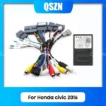 QSZN DVD Canbus Box HD-RZ-06 For Honda civic 2016 Harness Wiring Cables Car Radio Power cables (New)