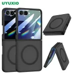 UYUXIO Matte Magnetic Phone Case Samsung Galaxy Z Flip 7 Cover Translucent Mobile Cases with Magnet Z Flip7 Bangladesh (New)